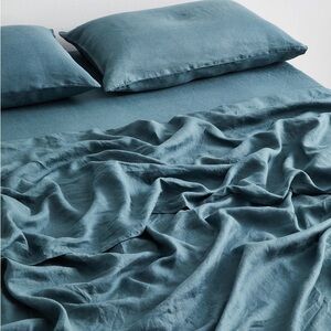Bed Threads Linen Duvet Cover in Petrol (discontinued)